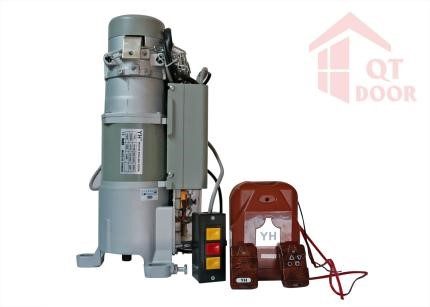 Motor cửa cuốn YH kèm hộp nhận tín hiệu, 2 tay remote YH và nút bấm gắn tường